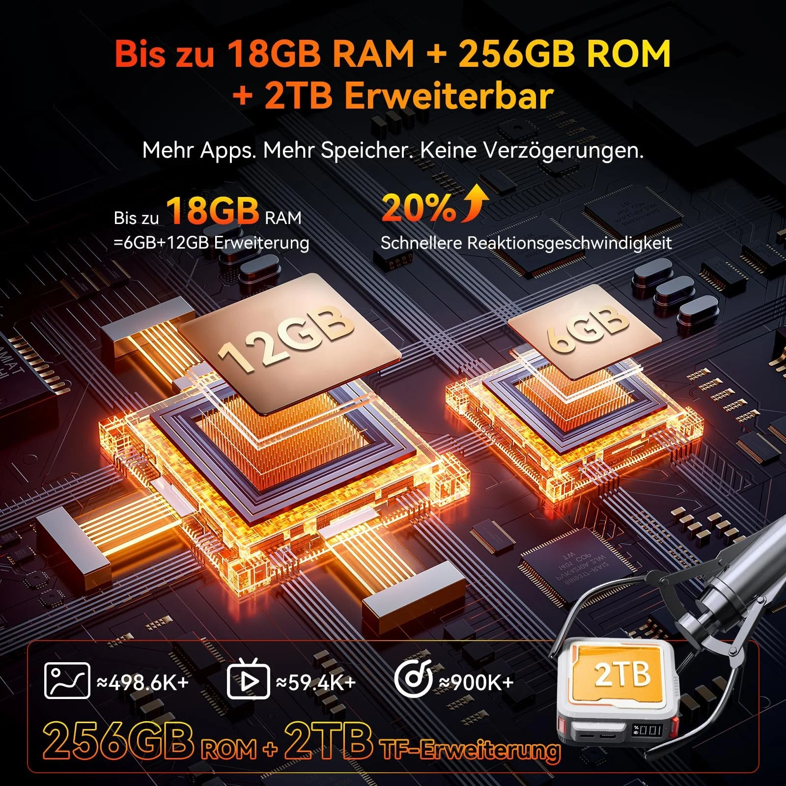 Смартфон Blackview Fort 1 18 ГБ + 256 ГБ 10000 мАч Android 15 6.56 дюйм 90 Гц IP69K NFC/GPS Gemini AI, фото №3 Смартфон Blackview Fort 1 18 ГБ + 256 ГБ 10000 мАч Android 15 6.56 дюйм 90 Гц IP69K NFC/GPS Gemini AI, фото №3