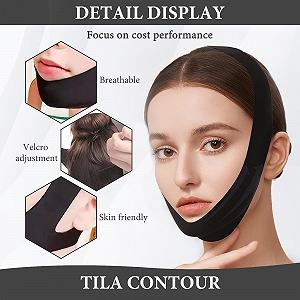 Підборідний ремінь від хропіння, регульований дихаючий, унісекс, чорний synthetic.ua - Фото 1