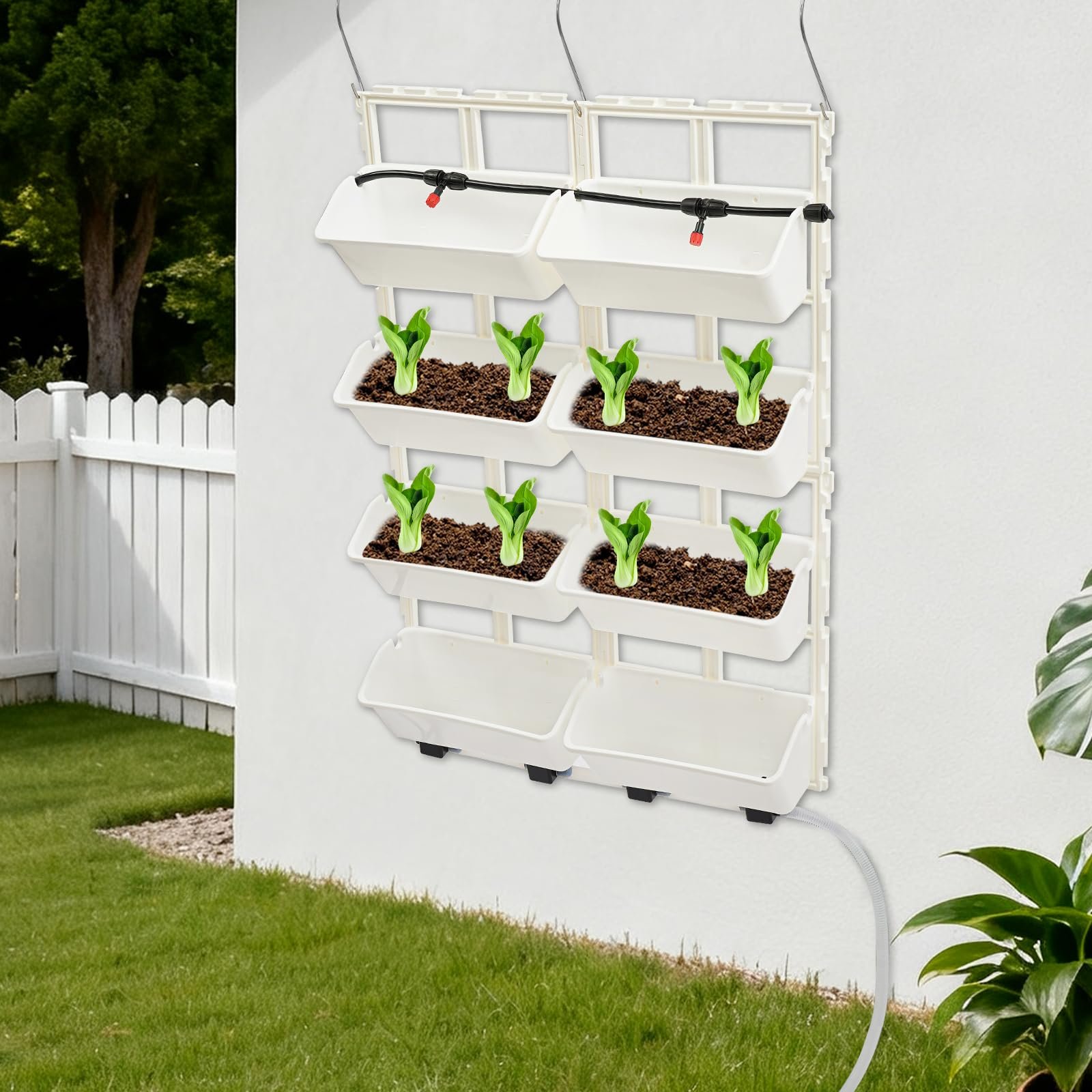 Вертикальна система для настінного озеленення 67 x 18,6 x 93 см Напівпрозора, фото №4 Вертикальна система для настінного озеленення 67 x 18,6 x 93 см Напівпрозора, фото №4