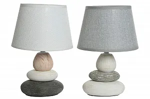 Настільна лампа Керамічна з лляним абажуром - Фото 1