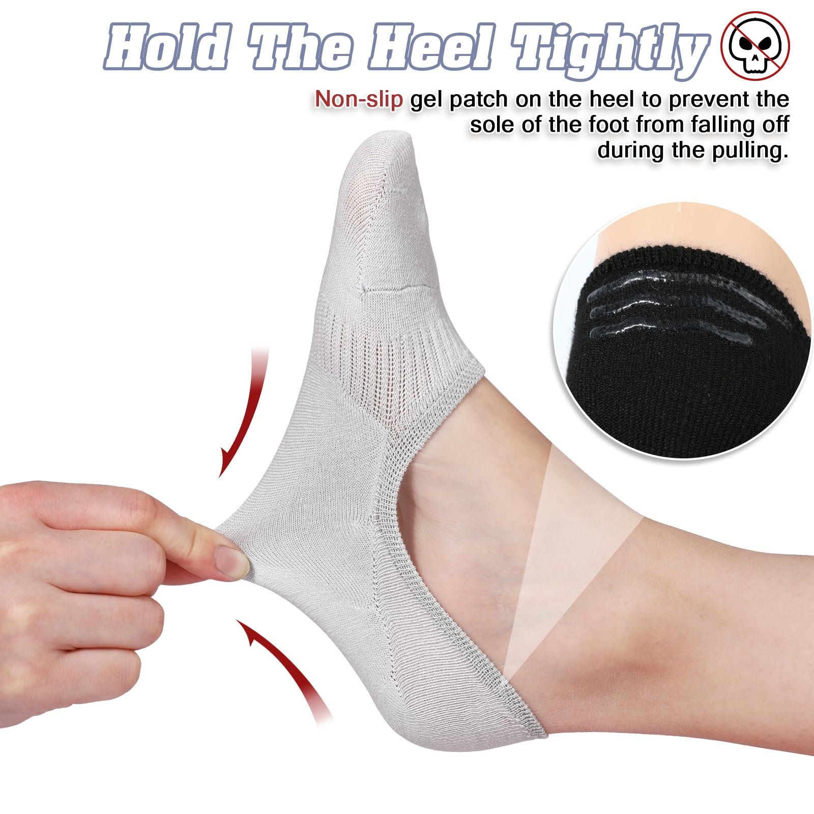 Шкарпетки-слідки Жіночі Бавовняні Низькі, 6 пар, розмір 35-40, фото №3