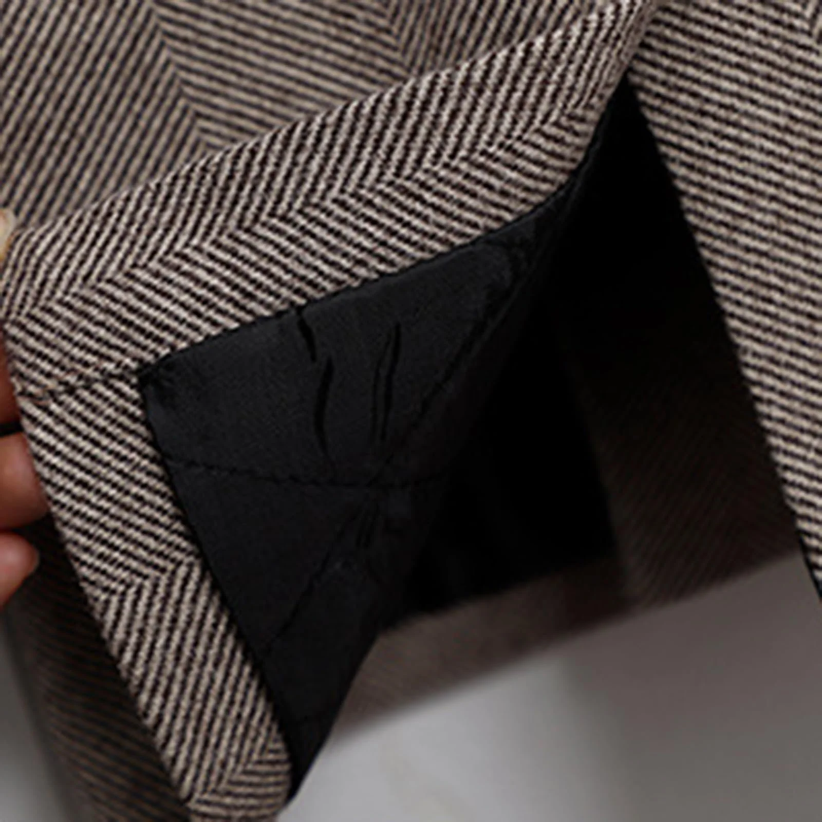 Детское пальто в клетку для малышей Generisch, весна-зима, хлопок, утолщенное, фото №5