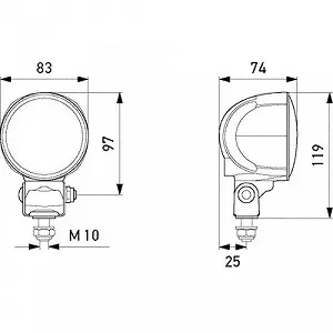 Рабочая фара HELLA 1G0 996 576-601 цена на synthetic.ua - Фото 1 Рабочая фара HELLA 1G0 996 576-601 synthetic.ua - Фото 1