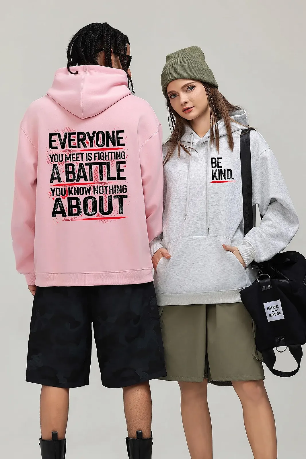 Худи Be Kind Everyone You Meet Is Fighting A Battle You Know Nothing About, фото №3