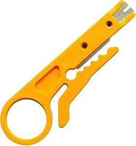 Стриппер и кабелерез универсальный желтый - Фото 1