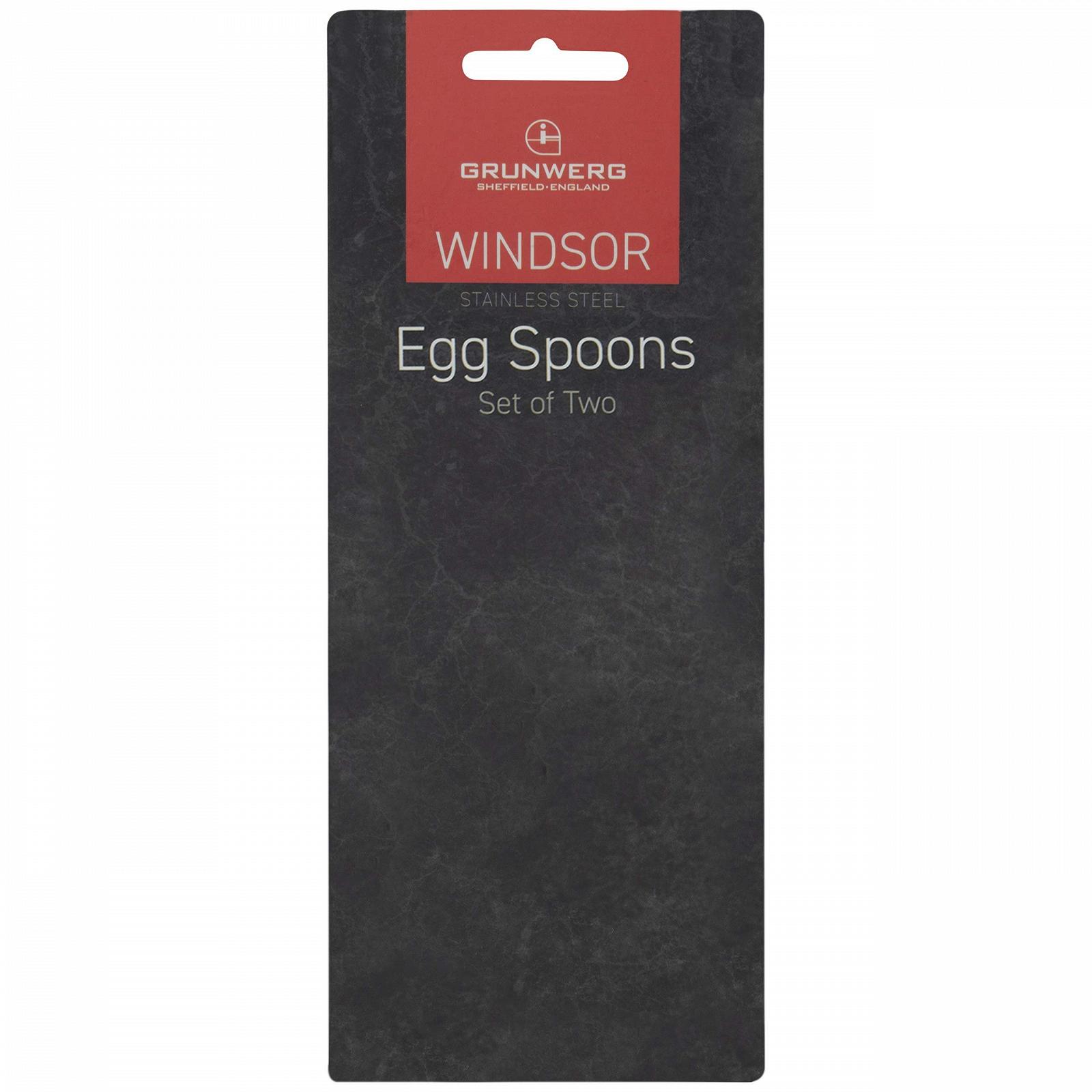 Ложки для яиц Grunwerg Windsor 2 шт, серебристый, фото №3 Ложки для яиц Grunwerg Windsor 2 шт, серебристый, фото №3