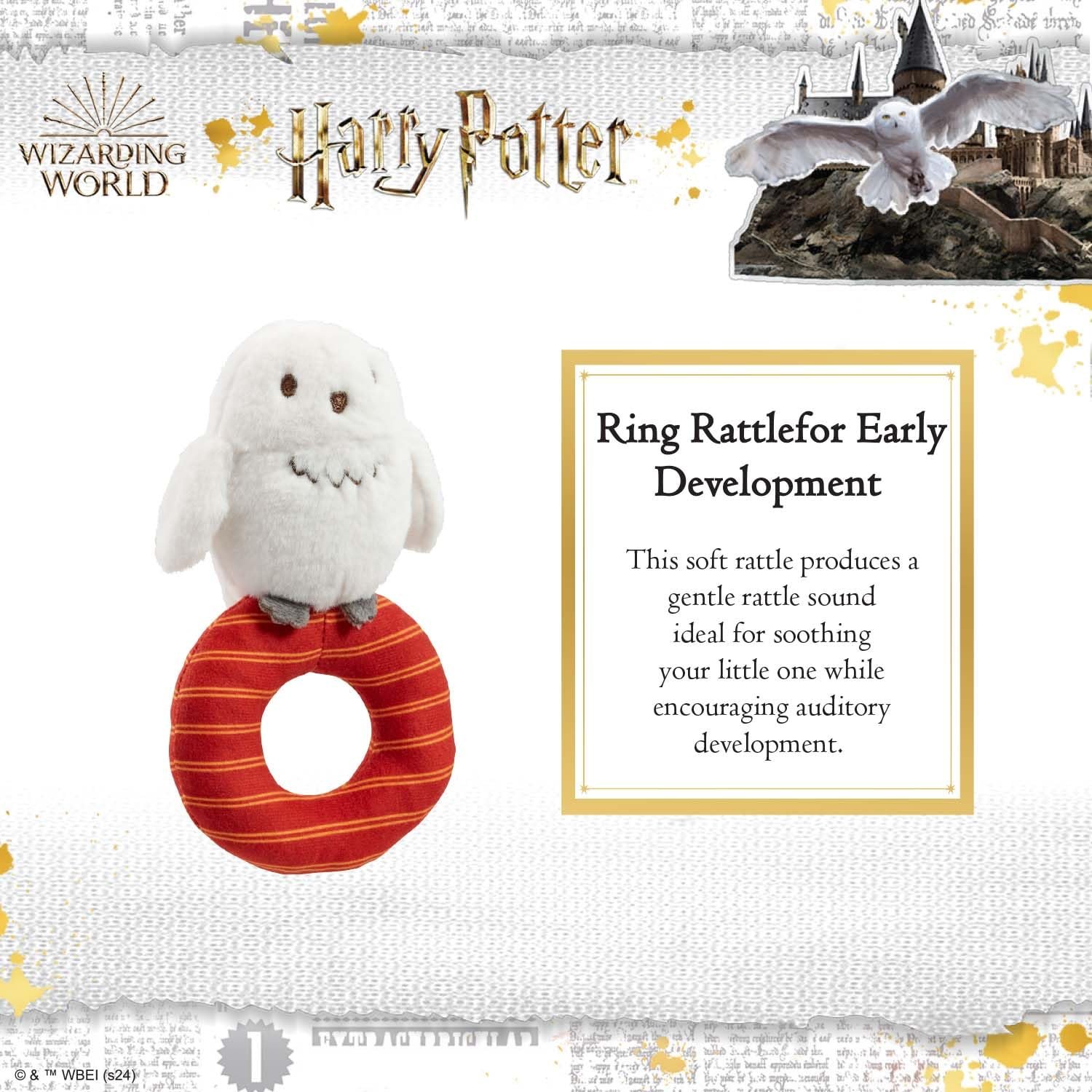 Брязкальце Плюшеве Rainbow Designs Harry Potter Hedwig М'яка Сенсорна Іграшка, фото №4 Брязкальце Плюшеве Rainbow Designs Harry Potter Hedwig М'яка Сенсорна Іграшка, фото №4