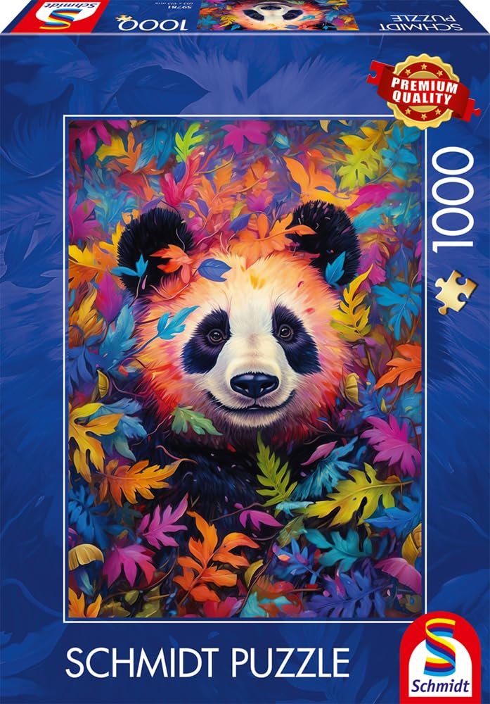 Пазл Schmidt Spiele 59781 Panda Bear in Rainbow Forest 1000 элементов, фото №4