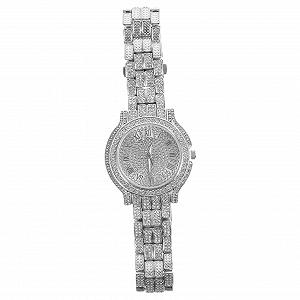 Цифровые часы OATIPHO Большие Часы для Мужчин Золотые Стразы - Фото 1