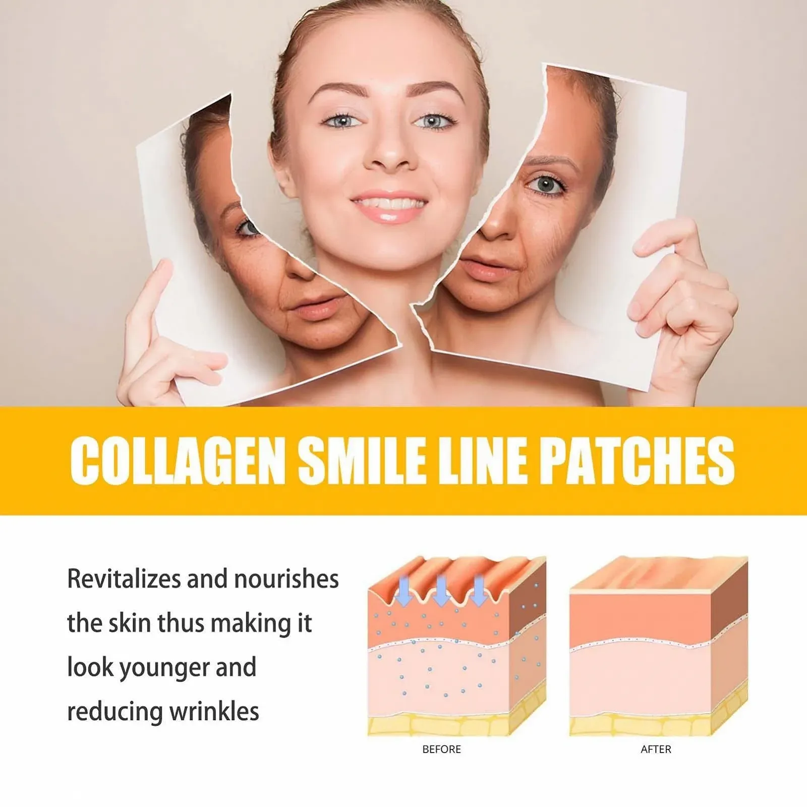 Патч для носогубних складок Pologmase, для пружності шкіри, фото №6