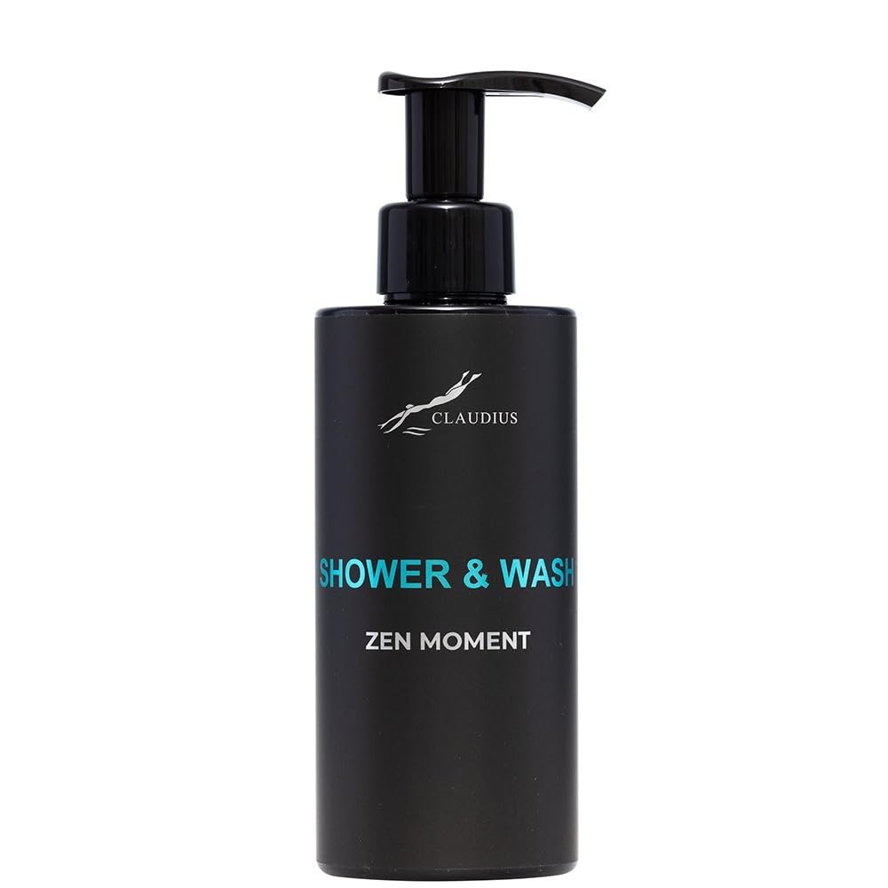 Гель для душу Zen Moment 300 мл з дозатором Чорний флакон, фото №1