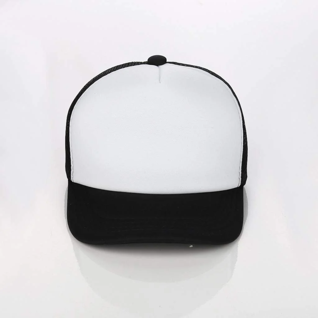 Бейсболка HZMM сітчаста унісекс регульована чорна, фото №3