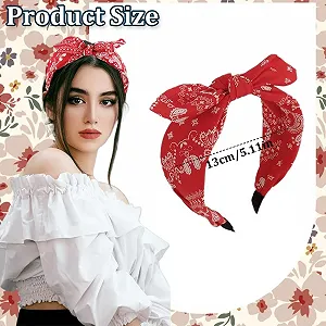 Обруч на голову Широкая Paisley Женский с бантом synthetic.ua - Фото 1