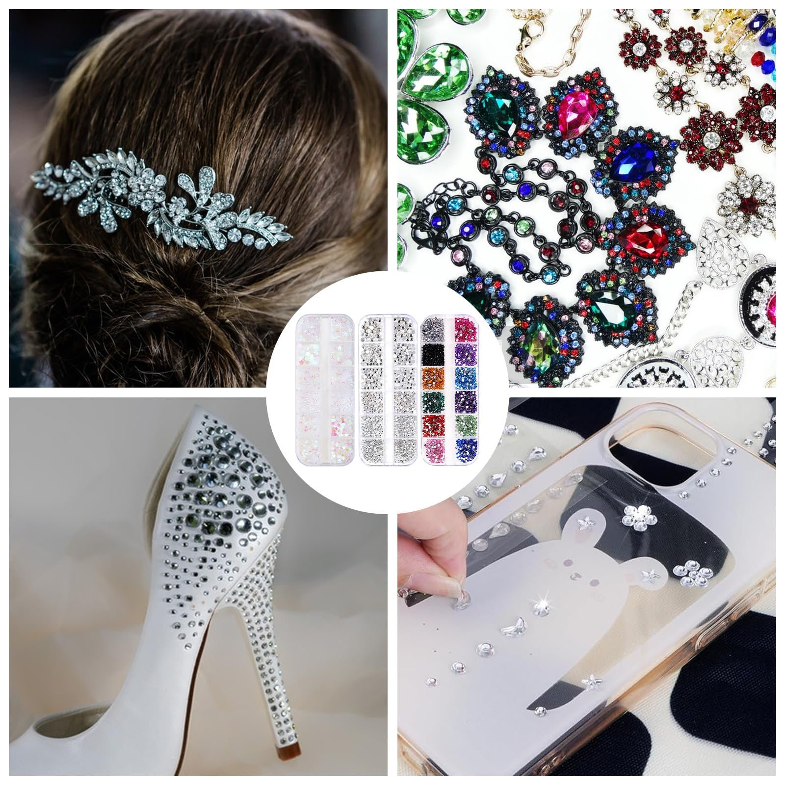 Стразы для ногтей 4200 штук Разноцветные, фото №5