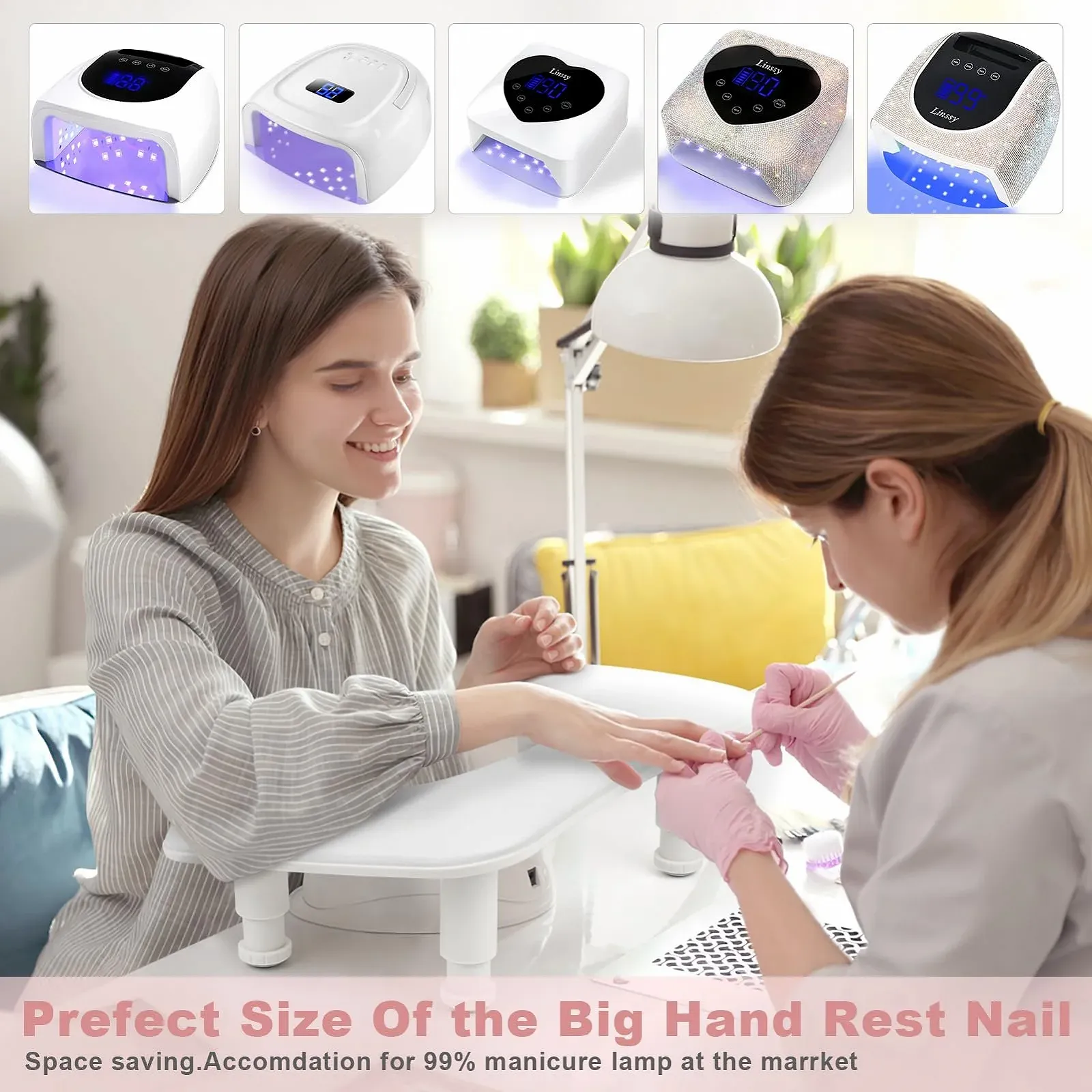 Підставка для рук для манікюру U-подібна Регульована по висоті, фото №6 Підставка для рук для манікюру U-подібна Регульована по висоті, фото №6