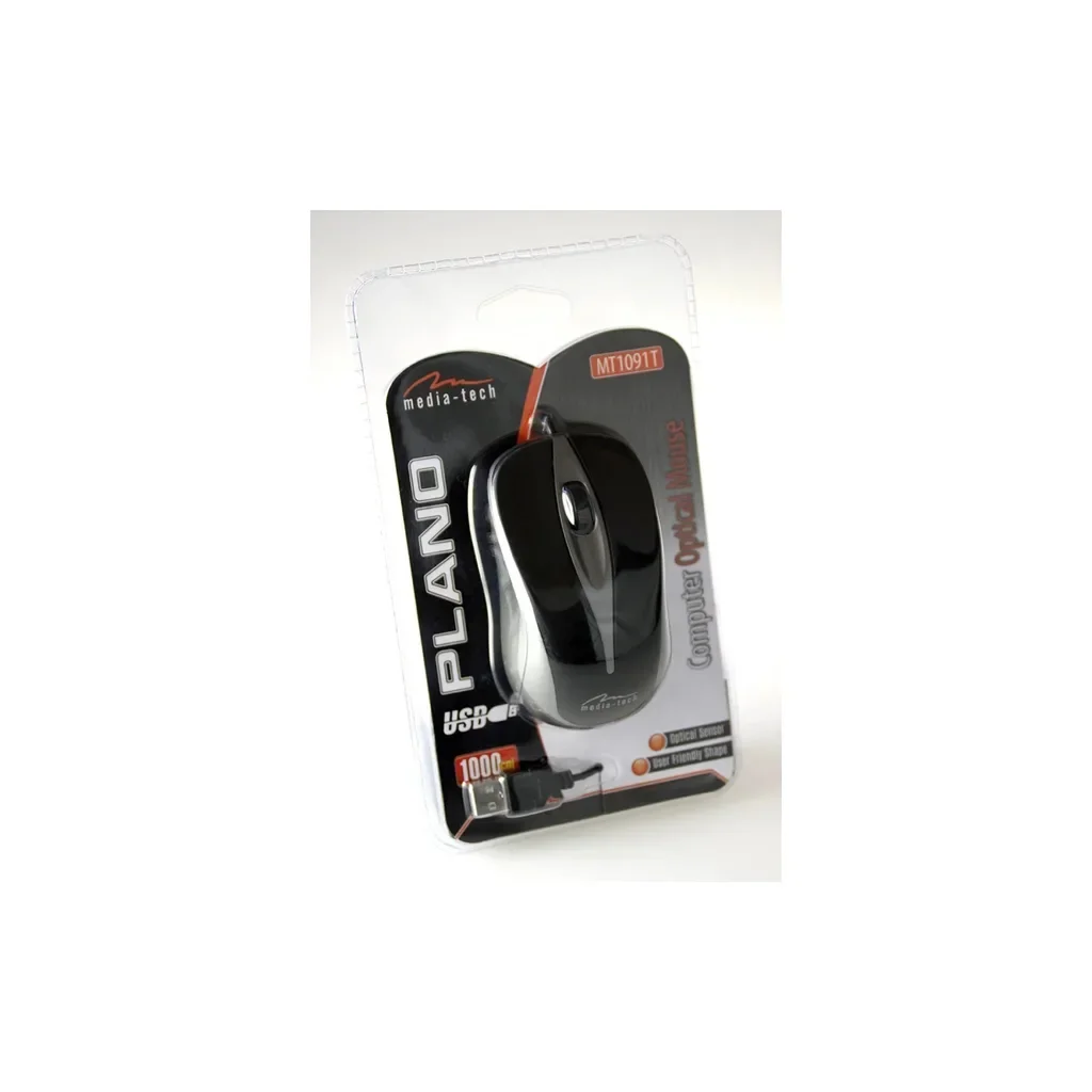Мышка Media-Tech Plano USB Grey (MT1091T), фото №3