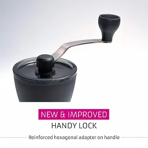 Ручная кофемолка Hario Mini Mill Slim Plus Черный synthetic.ua - Фото 1