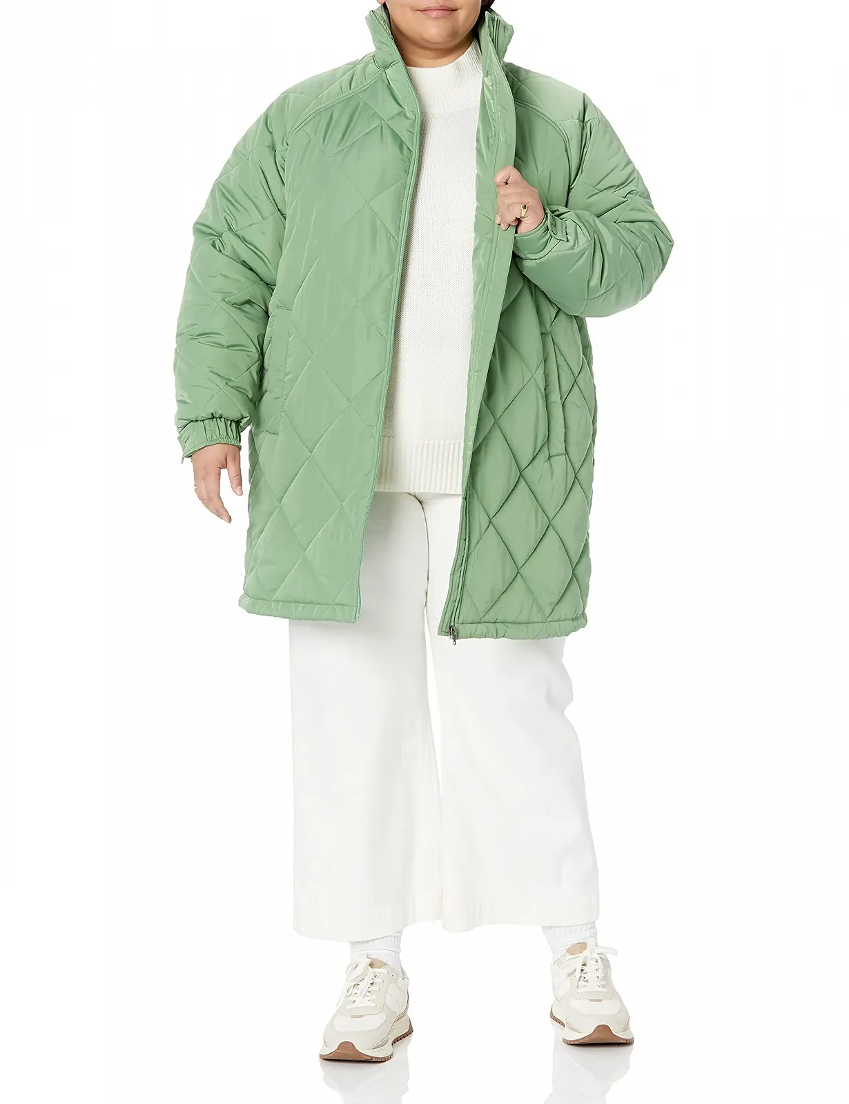 Пуховик Amazon Essentials Средней Длины из Переработанного Полиэстера Свободного Кроя, фото №7