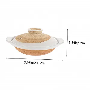 Каструля керамічна з кришкою термостійка для тушкування та супів synthetic.ua - Фото 1