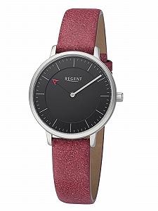Женские часы Quartz REGENT Miyota Ремешок кожаный нержавеющая сталь 32 мм диаметр - Фото 1