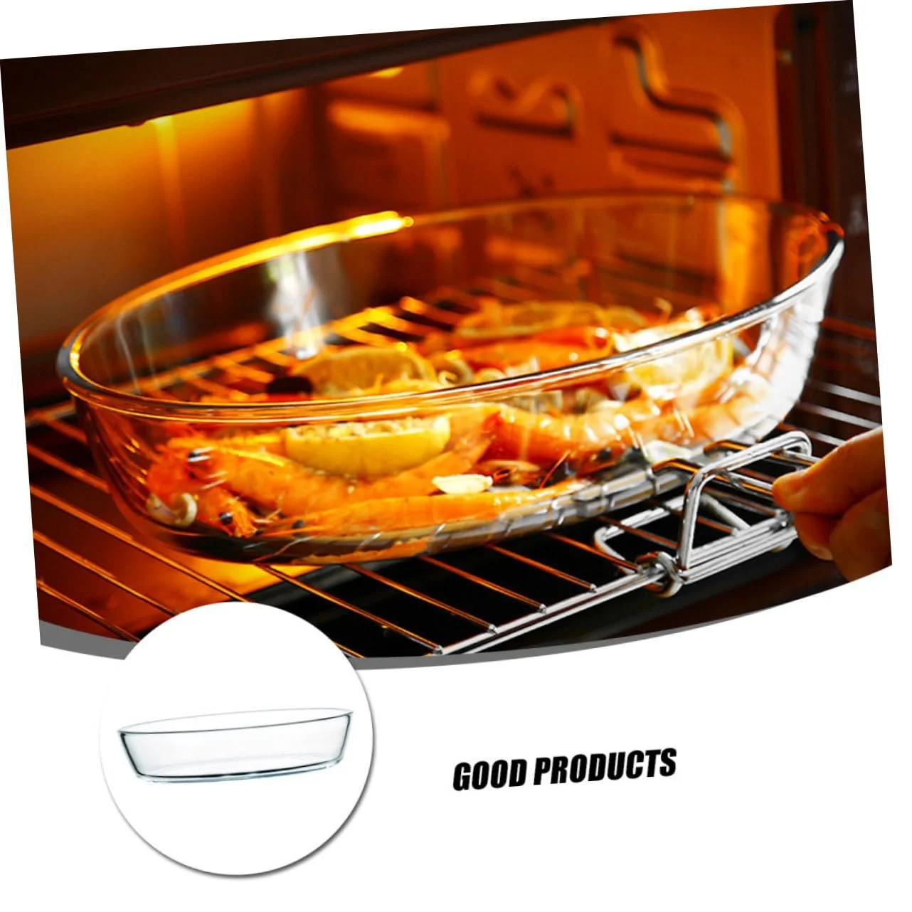 Форма для запекания NOLITOY овальная стеклянная термостойкая Прозрачная, фото №9