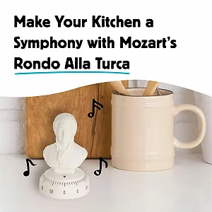 Таймер кухонный Kikkerland Mozart Kitchen Timer цена на synthetic.ua - Фото 1 Таймер кухонный Kikkerland Mozart Kitchen Timer synthetic.ua - Фото 1