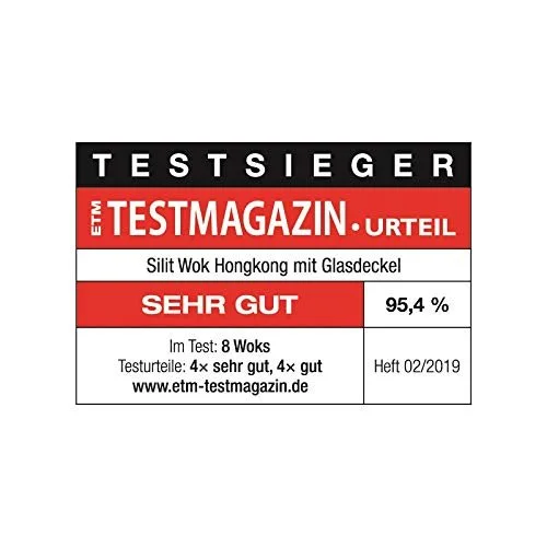 Сковорідка-Wok Silit Hongkong 82603311 з скляною кришкою 36 см, фото №3 Сковорідка-Wok Silit Hongkong 82603311 з скляною кришкою 36 см, фото №3