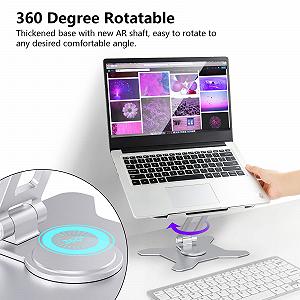 Подставка для ноутбука Teskyer с вращением на 360
Регулируемая подставка для ноутбука, алюминиевый сплав, регулируемая по высоте, совместима с ноутбуками 10-14 дюймов, серебристая synthetic.ua - Фото 1