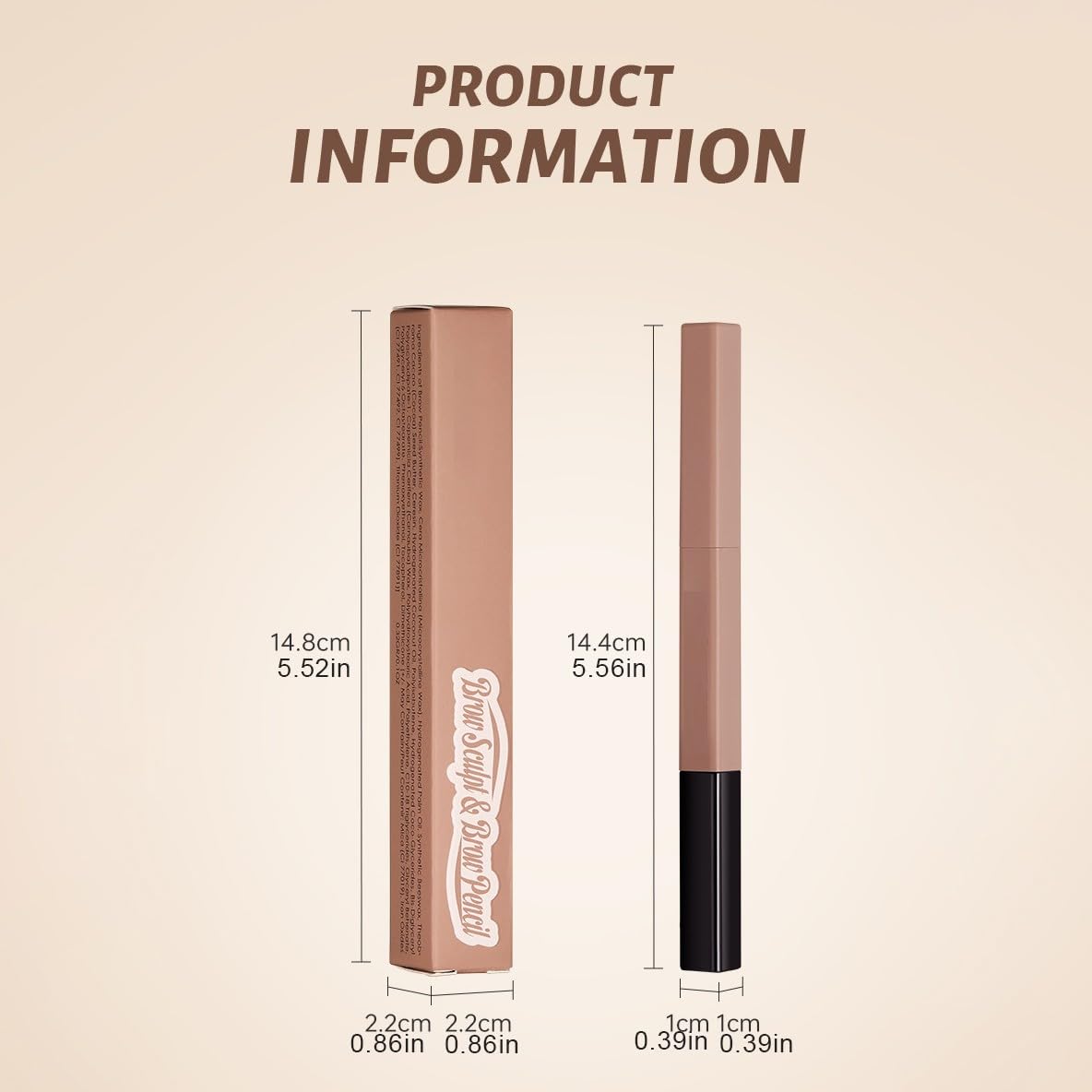 Олівець для брів Органічний Світло-сірий, фото №6