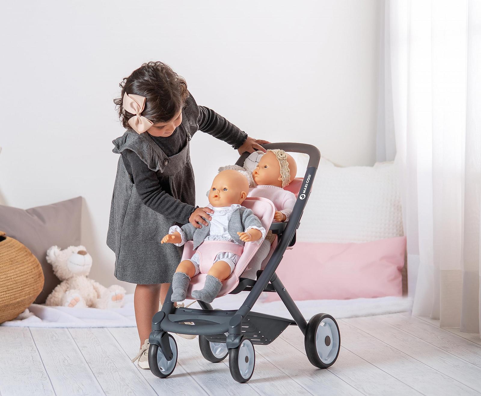 Коляска для ляльок Smoby Maxi Cosi Twin Pink для ляльок до 42 см, фото №3