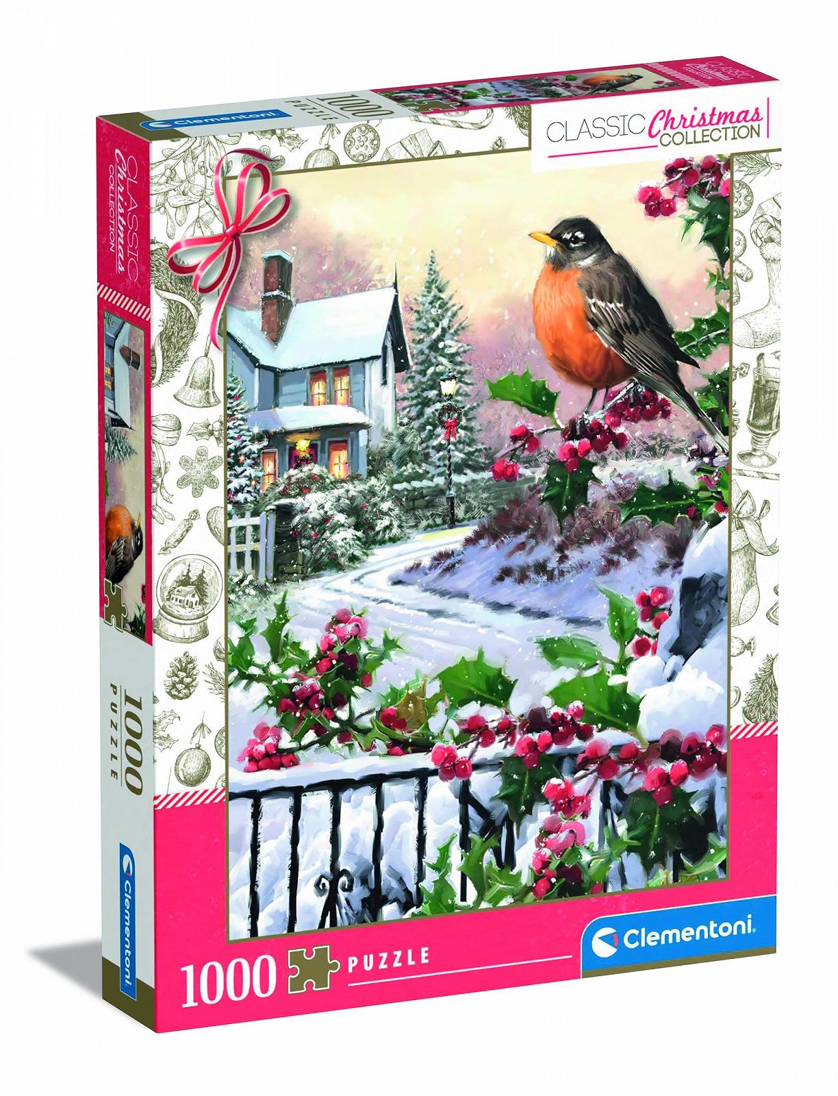 Пазл Clementoni Robin and Holly Bushes 81501 1000 деталей 70 x 50 см для взрослых, фото №1