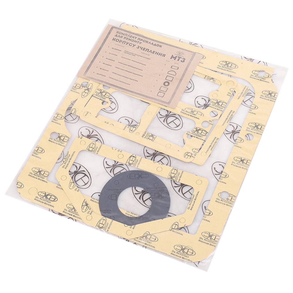 Р/к прокладок корпуса сцепления МТЗ AEROFLEX-231 0,8мм Украина МТЗ-231, фото №1