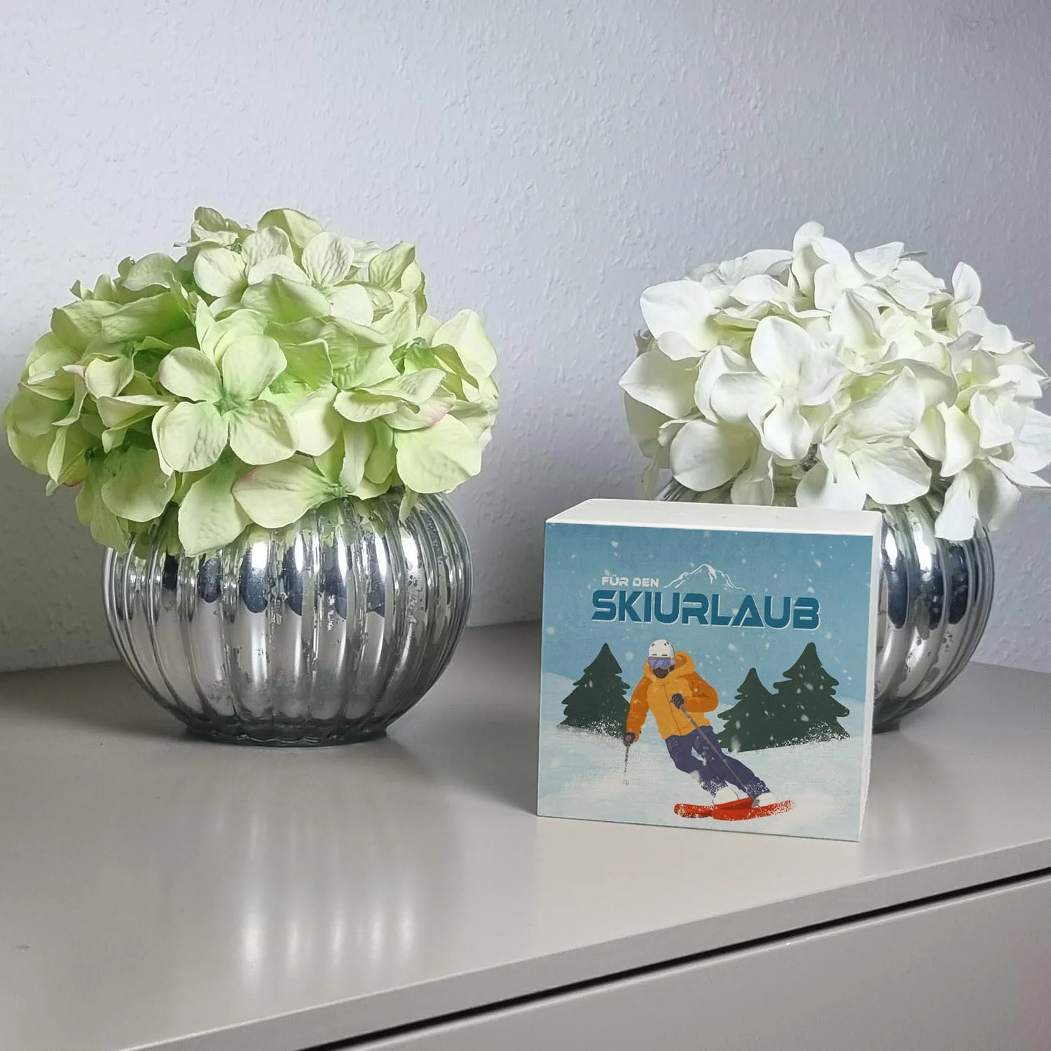 Скарбничка Wooden Лижник для гірськолижного відпочинку Дерев'яна, фото №2