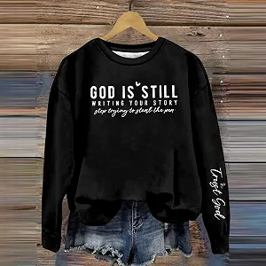 Женская Толстовка с круглым вырезом для зимы, осени, эстетичная, буквенная мода, с круглым вырезом, худи, графическая, Y2K, свободная посадка, персонализированная, милая, деревенская synthetic.ua - Фото 1