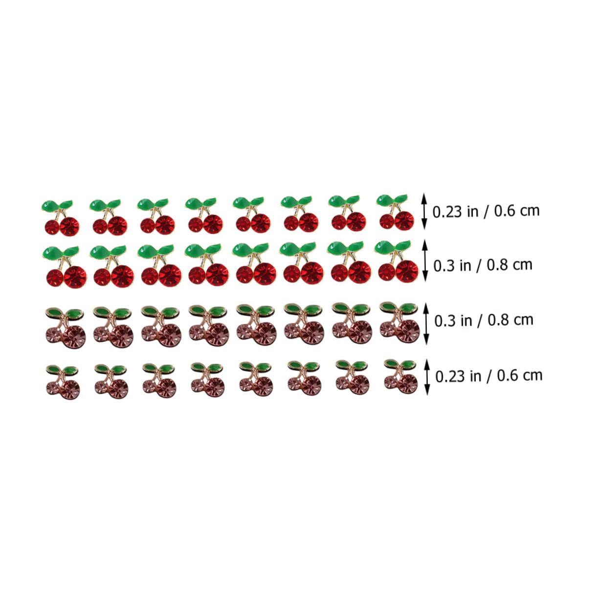 Украшения для ногтей Вишня 160шт Золото, фото №5