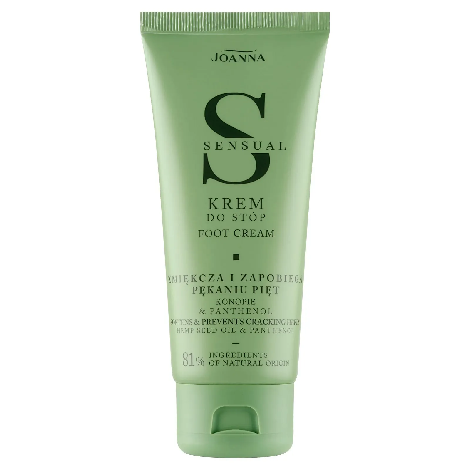 Крем для ног Joanna Sensual для женщин с мочевиной, коноплей и пантенолом 100 г, фото №1