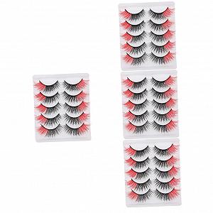 Наращивание Angoily Косплей Ресницы Макияж Минк Магнит Рыжие - Фото 1