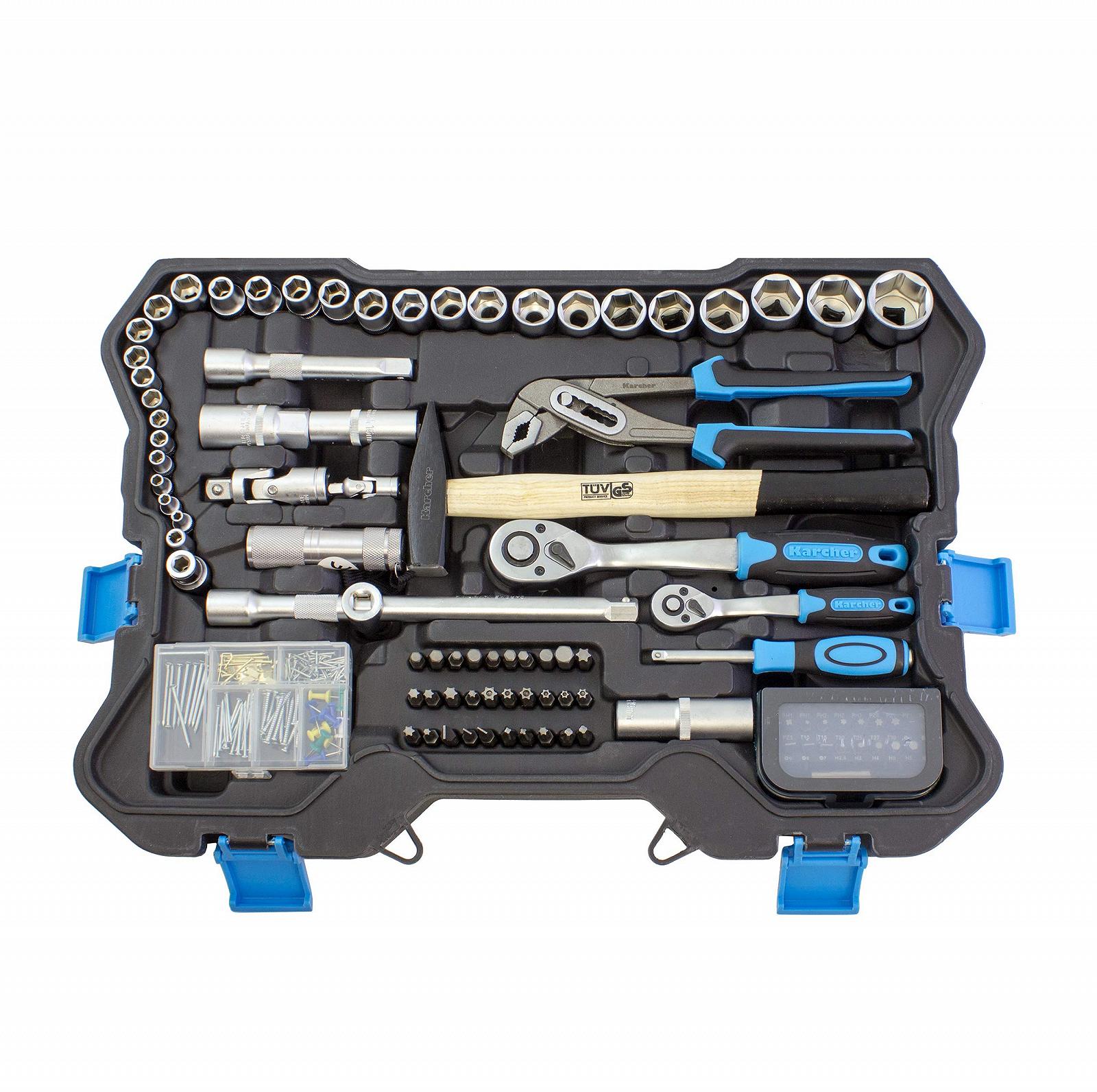 Ящик с инструментами Karcher с высококачественными инструментами из хромованадия, фото №3