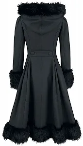 Пальто Жіноче Hell Bunny Elvira Чорний synthetic.ua - Фото 1