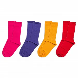 Носки RAFRAY Спортивные носки Радужные Разноцветные Носки-следки в подарочной коробке Премиум хлопок 4 пары Размер 36-40 Фиолетовый, Красный, Оранжевый, Розовый synthetic.ua - Фото 1