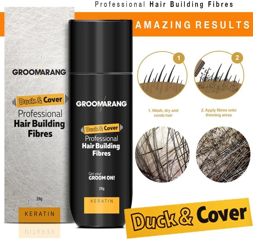 Волокна для волосся GROOMARANG Кератин для потовщення волосся для рідкого волосся, фото №5