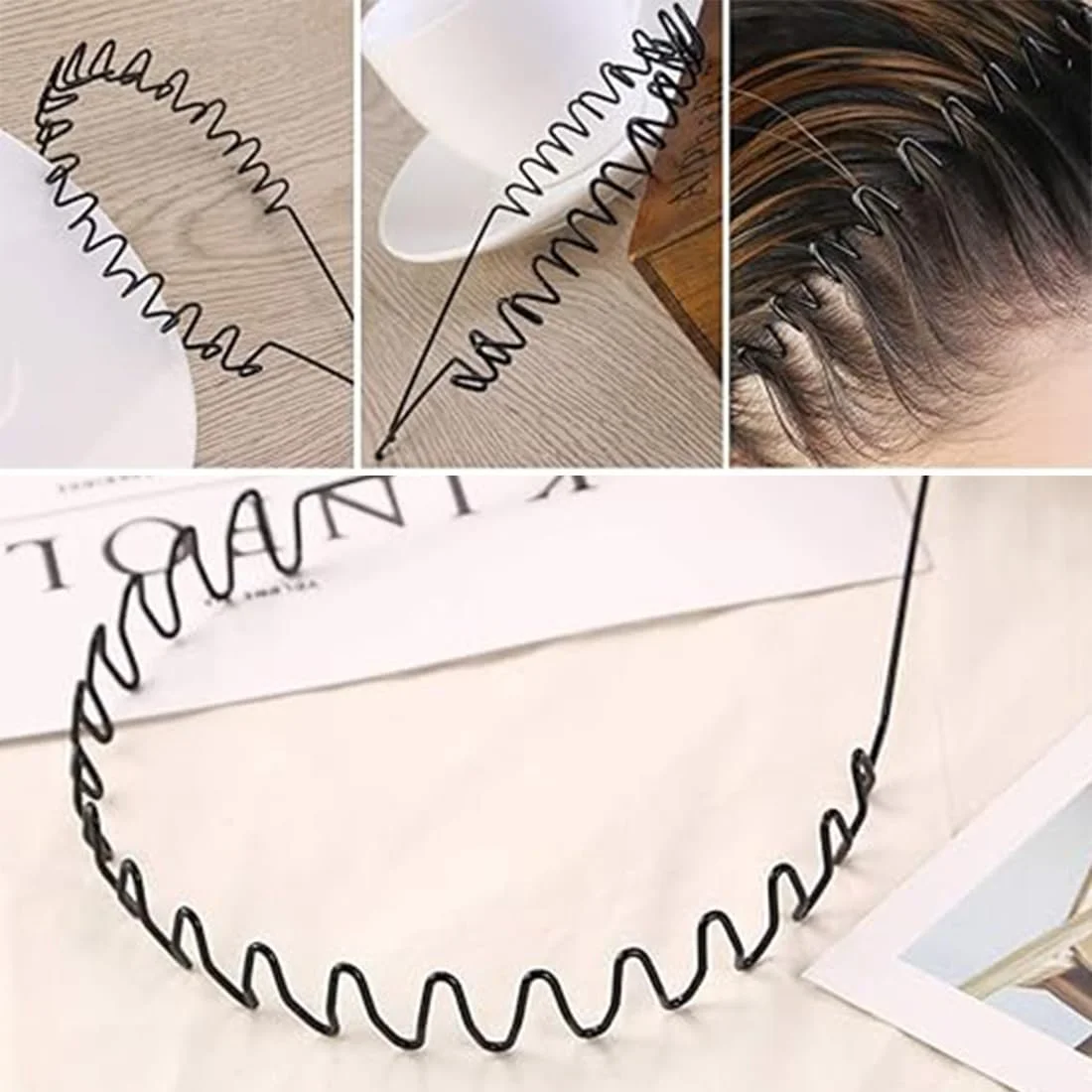 Обруч для волосся Унісекс Хвилястий, фото №4