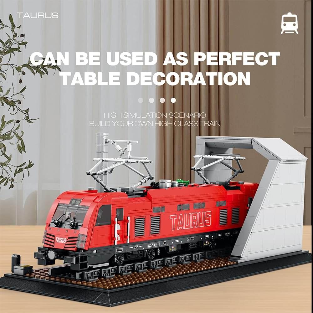 Конструктор Reobrix 66020 City Пасажирський Потяг MOC ES64U2 Електричний Локомотив 1939 частин, фото №5