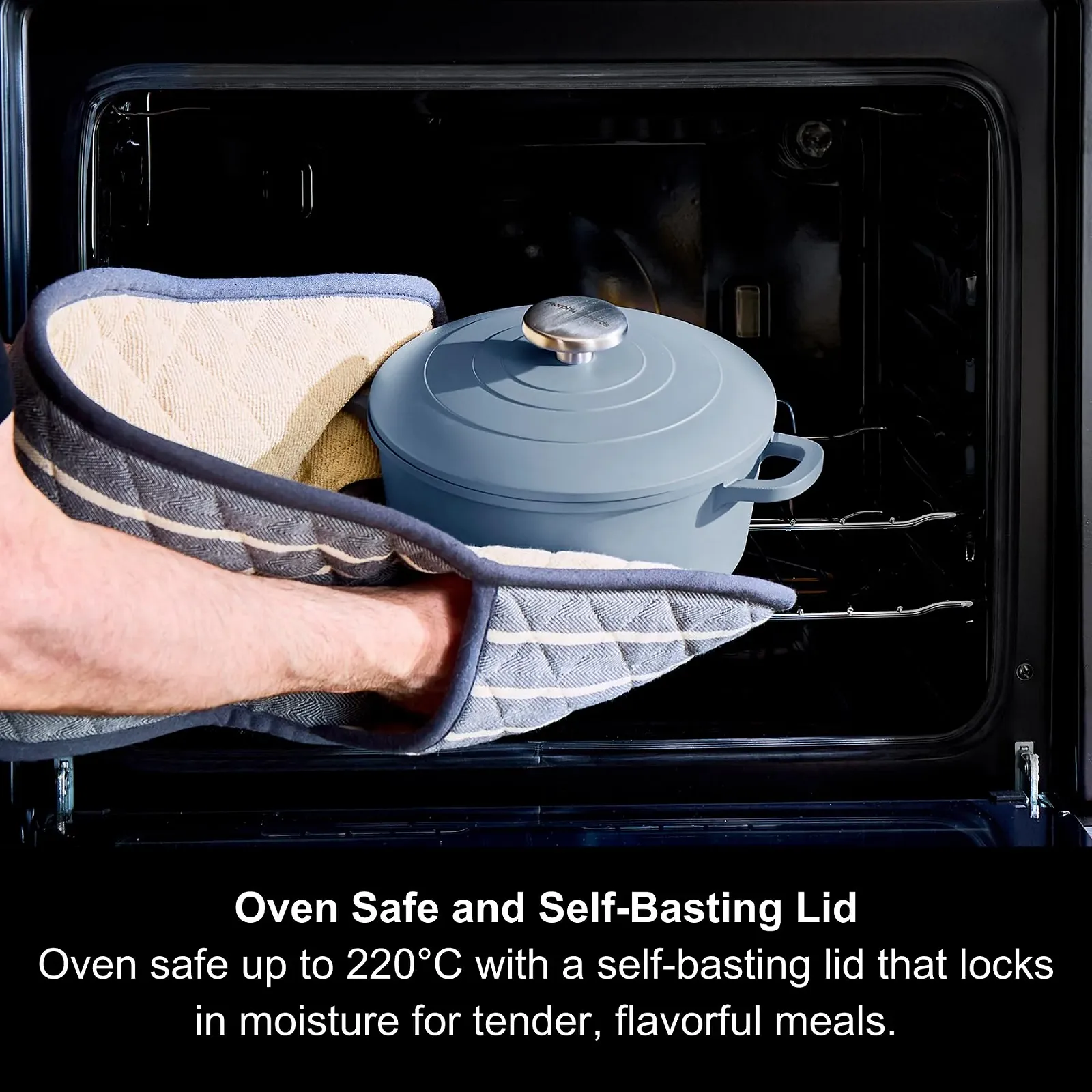 Жаровня Morphy Richards 851001 Литий алюміній 20 см Синя, фото №6