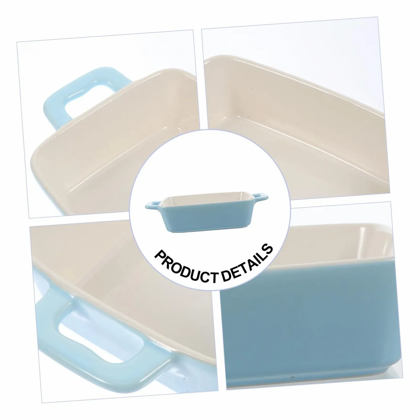 Форма для запікання Garneck керамічна з двома ручками термостійка для посудомийної машини, фото №8