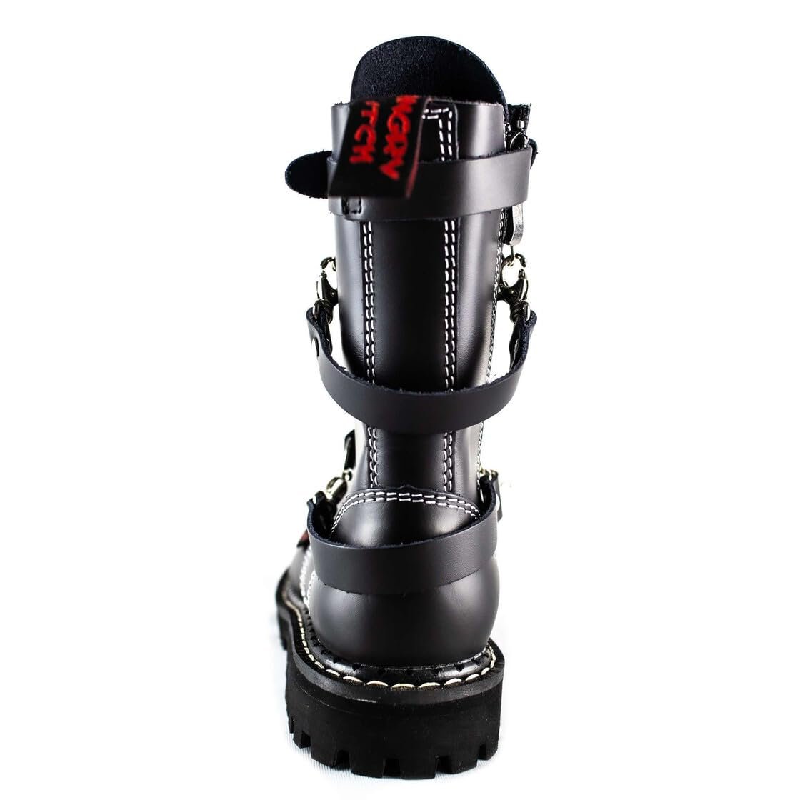 Черевики Angry ITCH Шкіряні готичні з металевим носком -10-Hole, фото №5