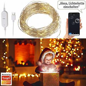 Гирлянда Luminea Home Control LED, 100 светодиодов, 10 м synthetic.ua - Фото 1
