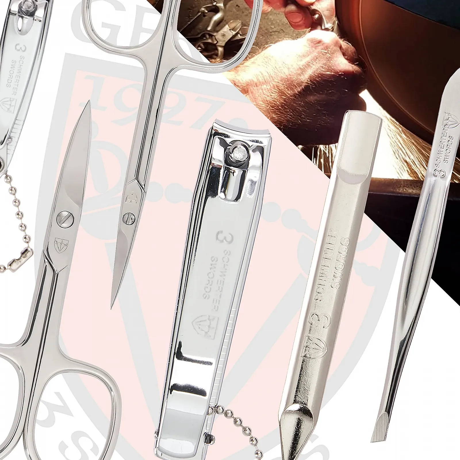 Набор для маникюра и педикюра DREI SCHWERTER Emilia, 8 предметов, красный, фото №6