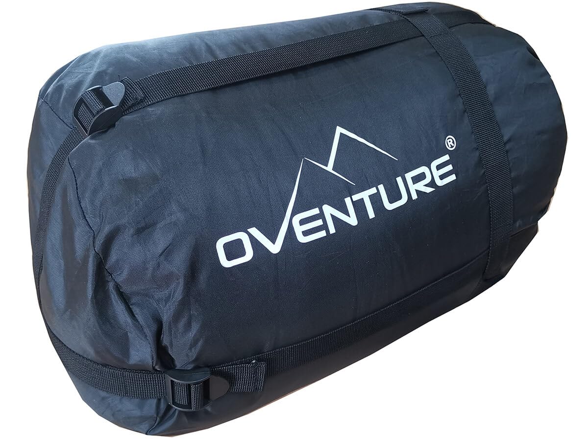 Спальный мешок Oventure Cosmic Mummy | 210 x 80 см | Комфортная температура 8°C - 10°C | С капюшоном | Лёгкий | С чехлом | Поднятый конец для ног | Водоотталкивающий | Для кемпинга и путешествий, фото №5