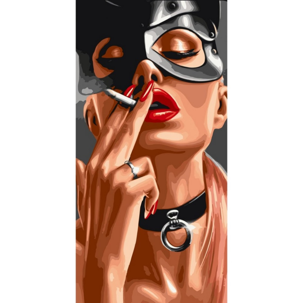 Картина по номерам Игривая киса 10070-AC 40x80 см, фото №1